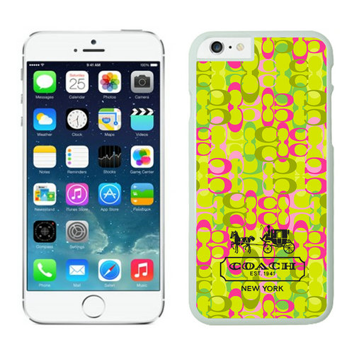 Coach In Confetti Signature Green iPhone 6 Cases EYK - Click Image to Close